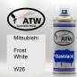 Preview: Mitsubishi, Frost White, W26: 400ml Sprühdose, von ATW Autoteile West.
